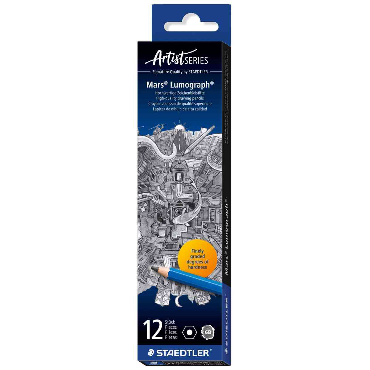 STAEDTLER Bleistift Mars Lumograph 100-6B
