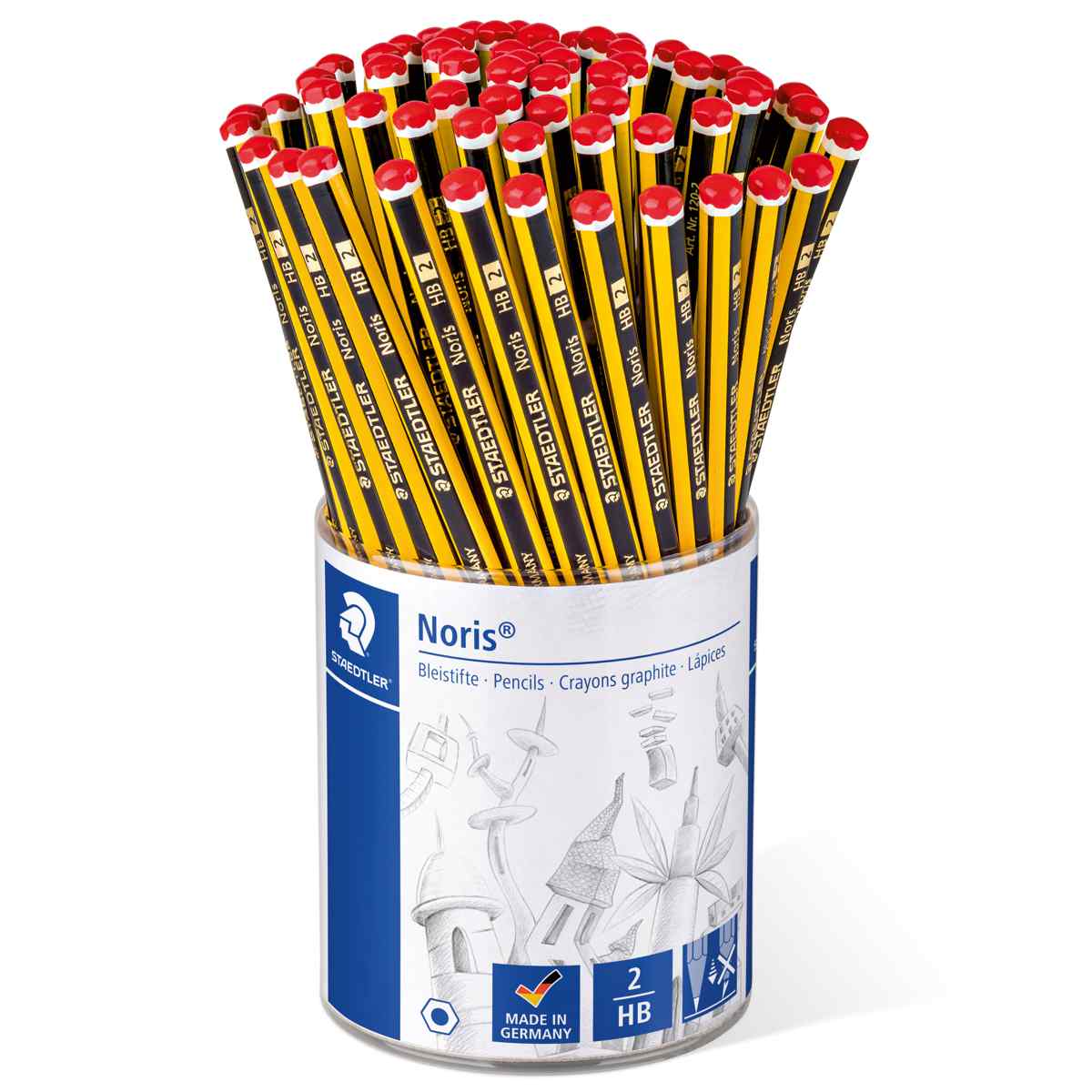 STAEDTLER Bleistift Noris 120 Nr. 2 - HB XXL SPARPACK 72 Stück