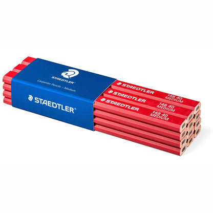 STAEDTLER Zimmermannbleistift 148 40 medium rot 12 Stück