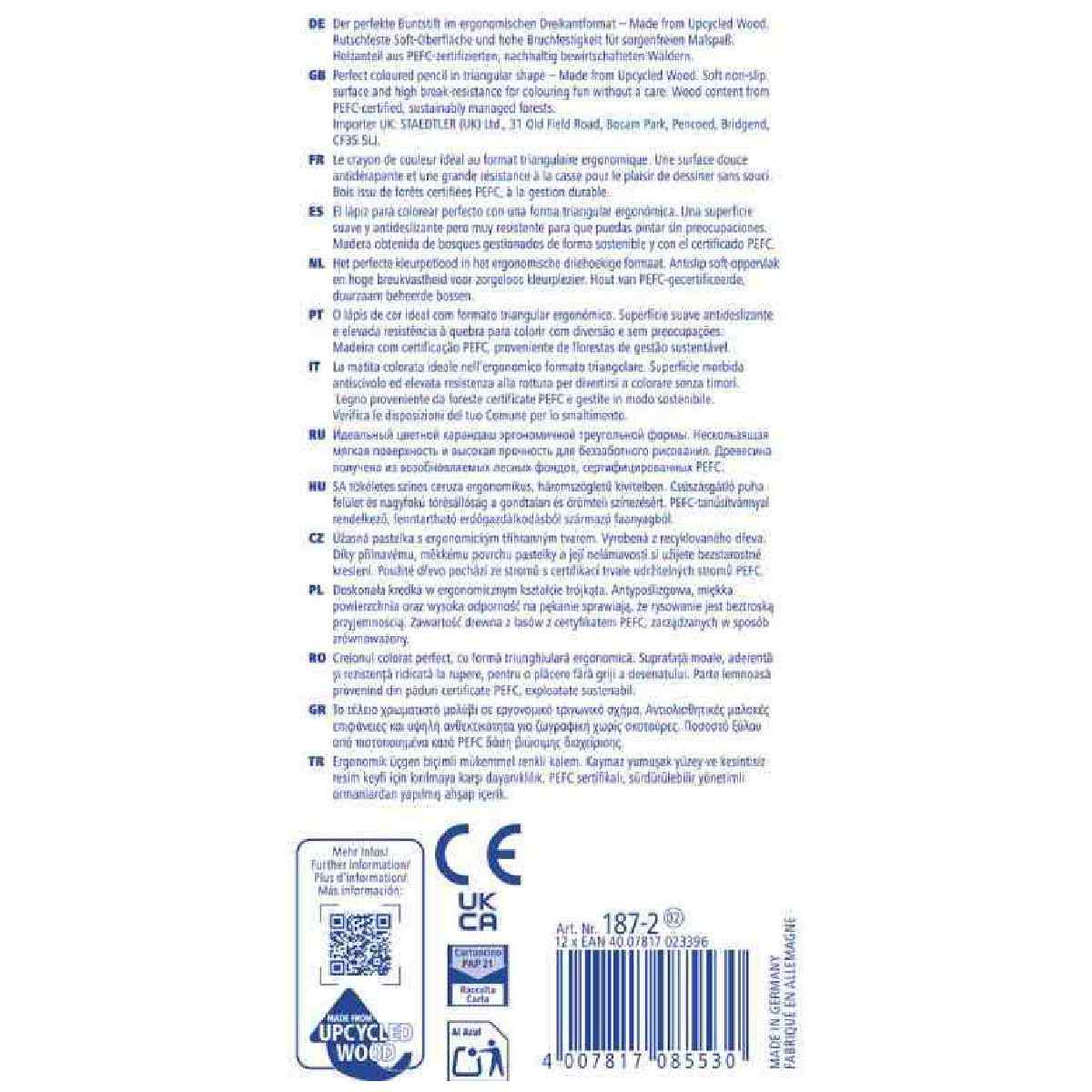 STAEDTLER Farbstift Noris colour 187-2 rot