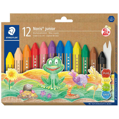 STAEDTLER Wachsmalkreide Noris junior 12 Farben im Etui