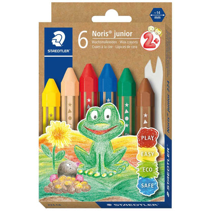 STAEDTLER Wachsmalkreide Noris junior 6 Farben im Etui