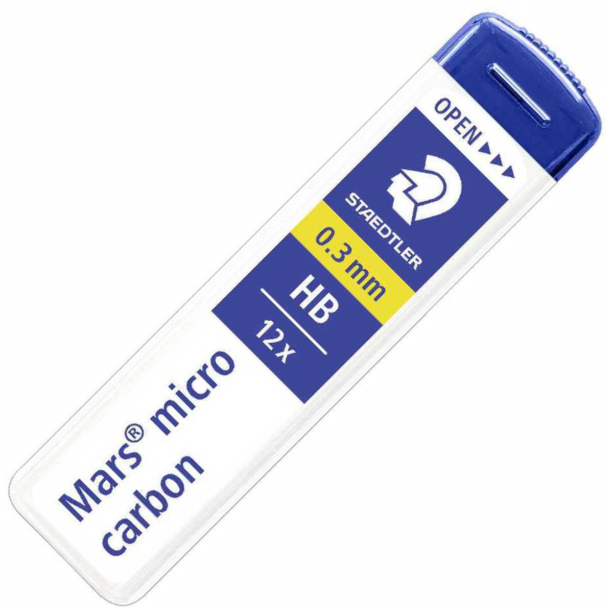STAEDTLER Druckbleistiftmine 0,3mm HB 12 Stück