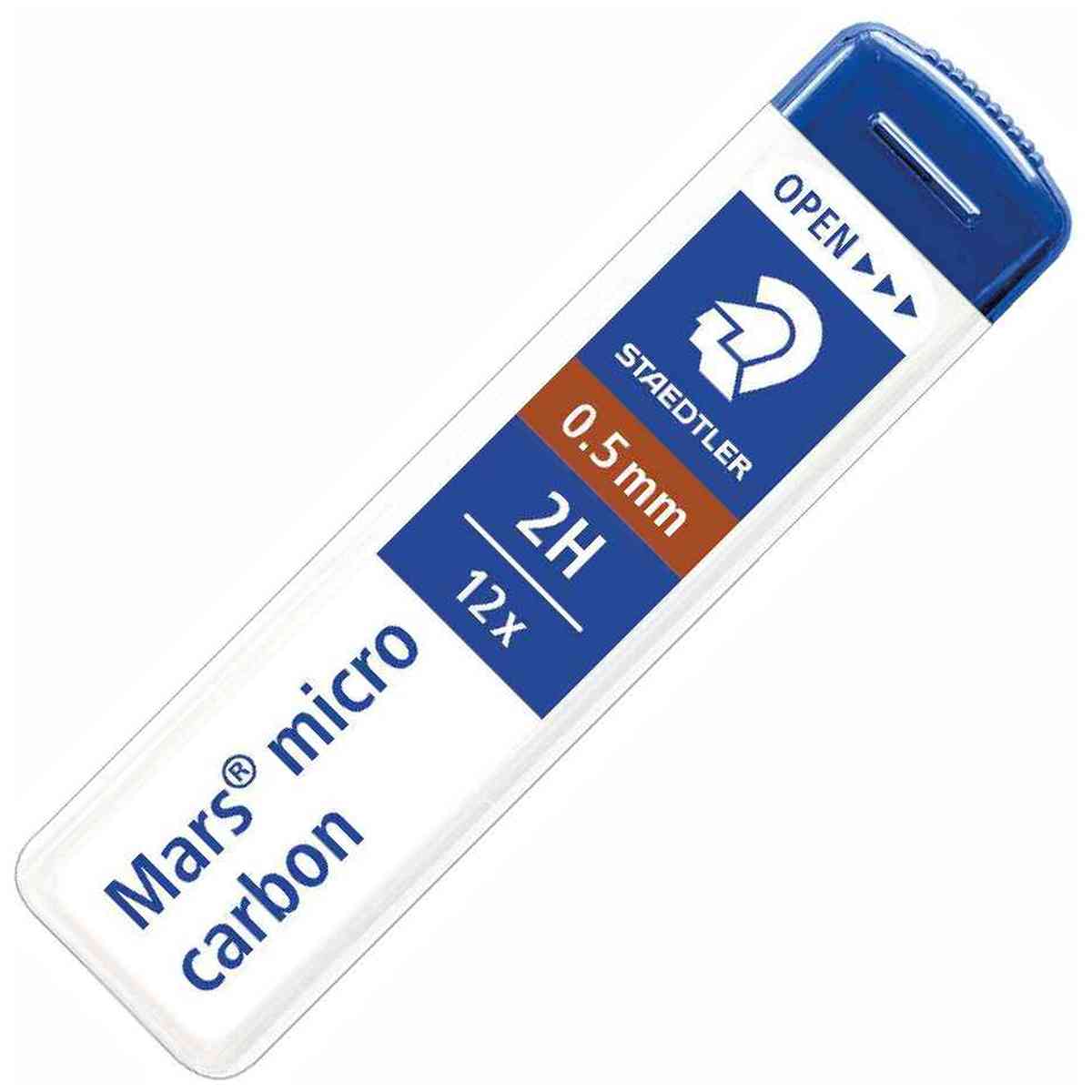 STAEDTLER Druckbleistiftmine 0,5mm 2H 12 Stück