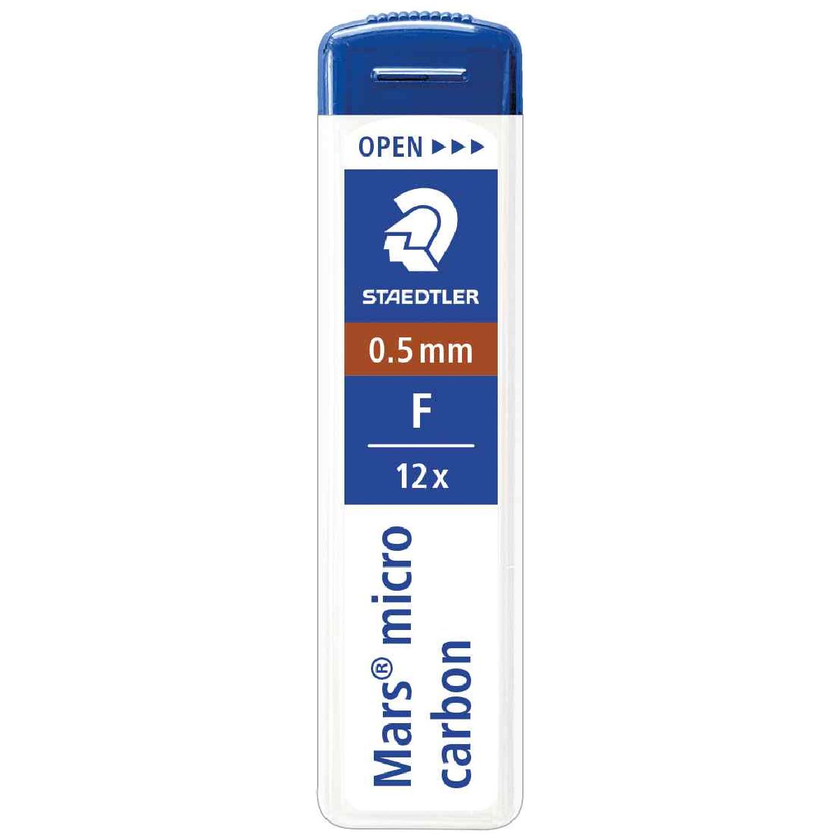 STAEDTLER Druckbleistiftmine 0,5mm F 12 Stück