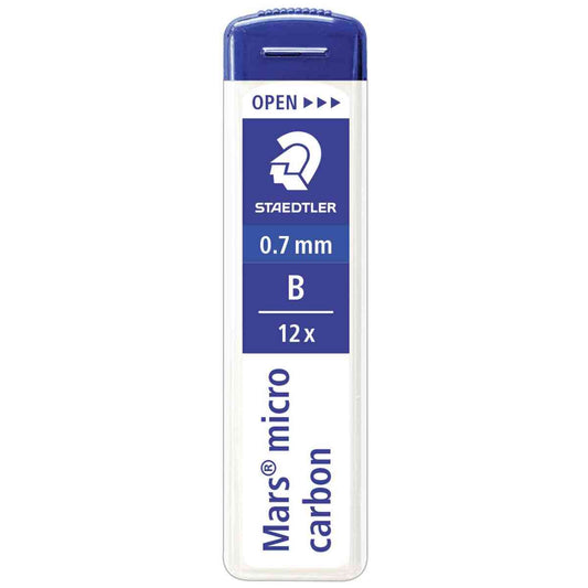 STAEDTLER Druckbleistiftmine 0,7mm B 12 Stück