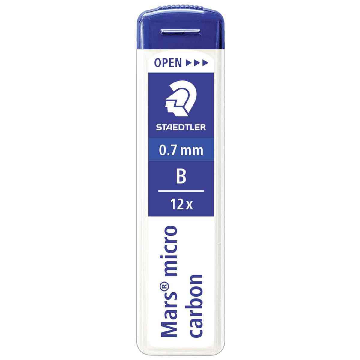 STAEDTLER Druckbleistiftmine 0,7mm B 12 Stück