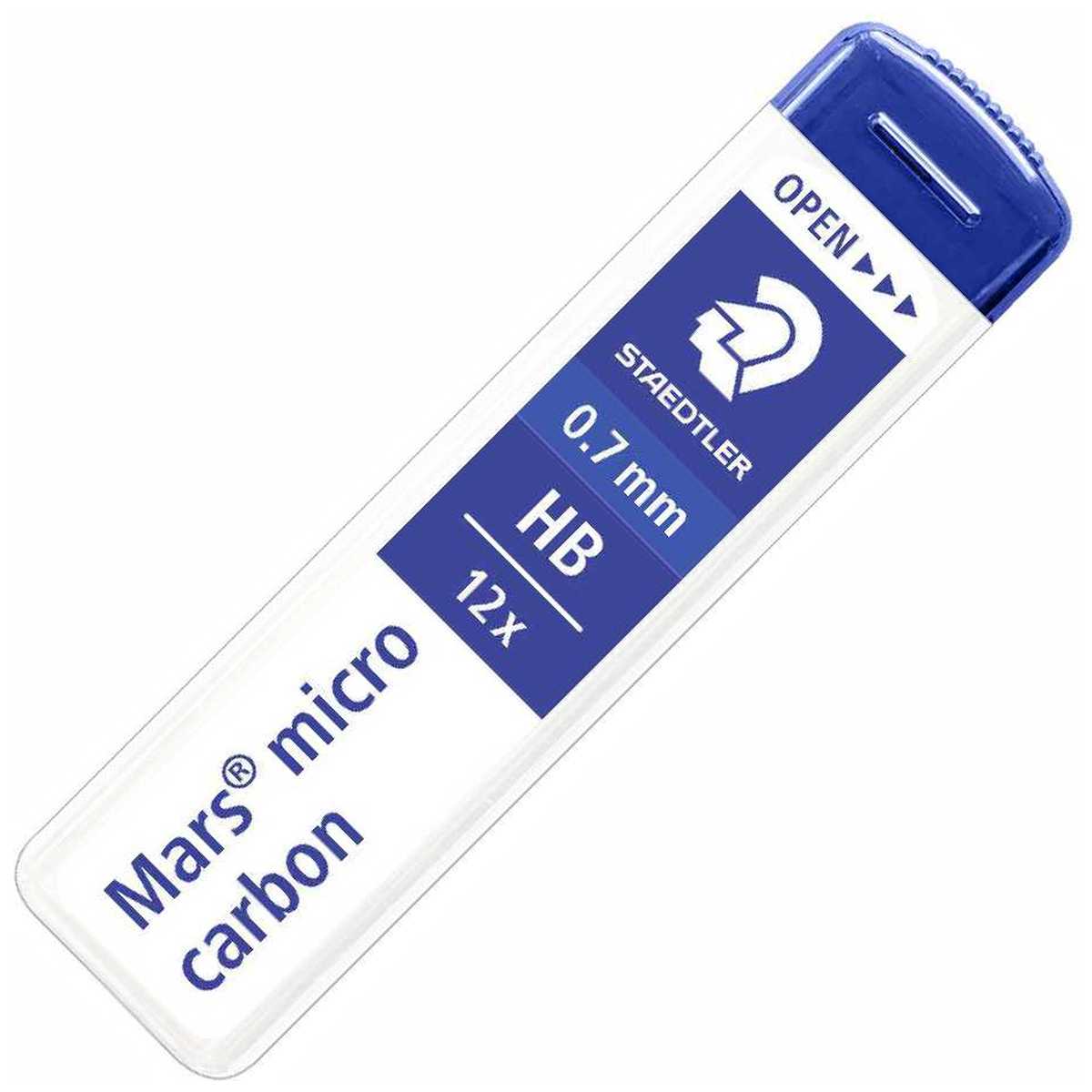 STAEDTLER Druckbleistiftmine 0,7mm HB 12 Stück