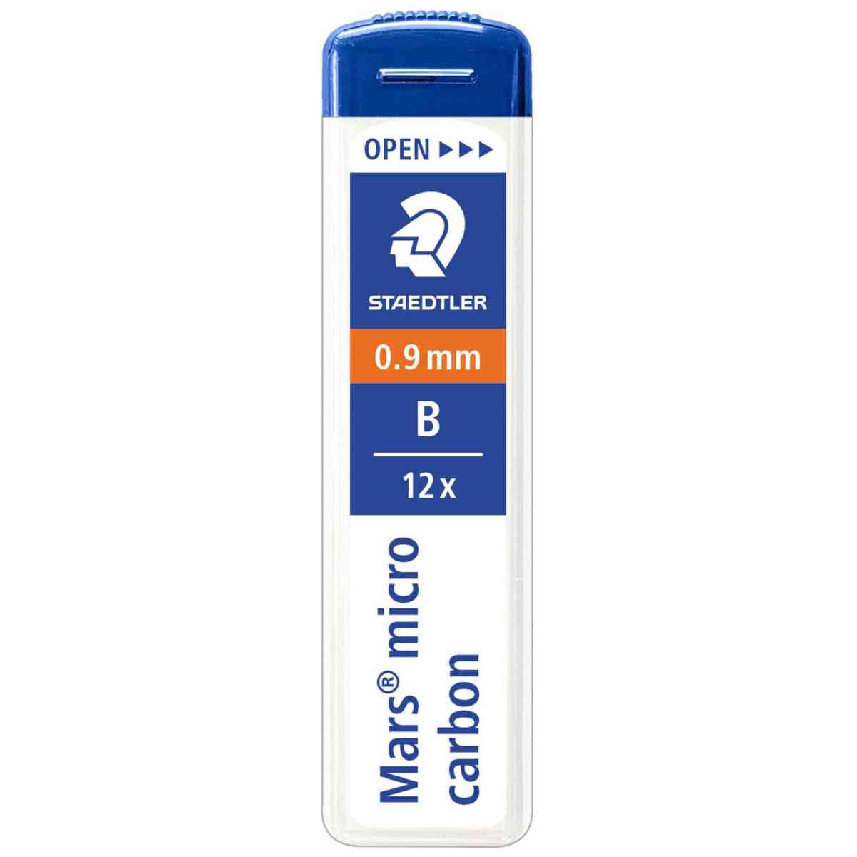 STAEDTLER Druckbleistiftmine 0,9mm B 12 Stück