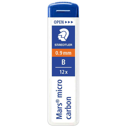 STAEDTLER Druckbleistiftmine 0,9mm B 12 Stück
