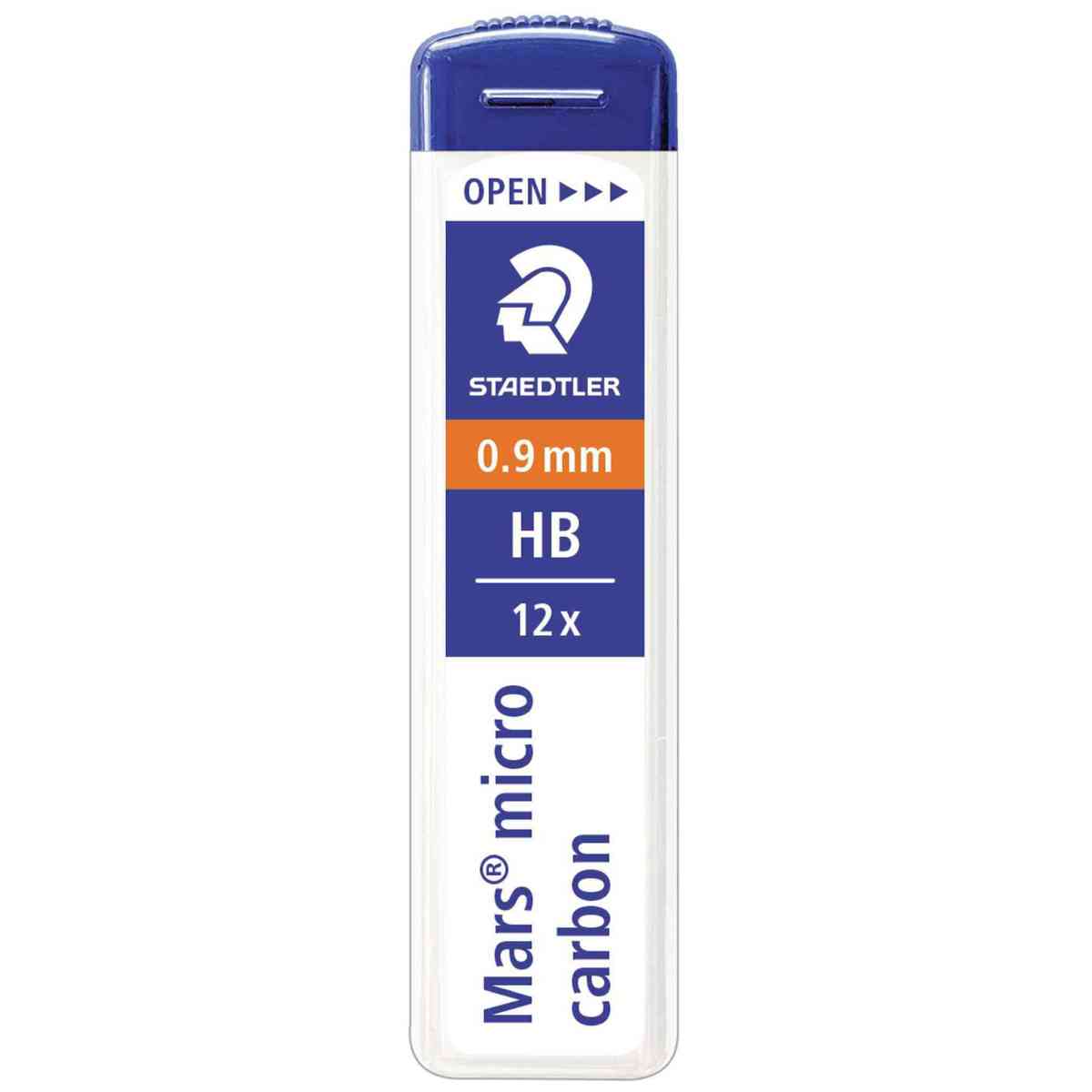 STAEDTLER Druckbleistiftmine 0,9mm HB 12 Stück