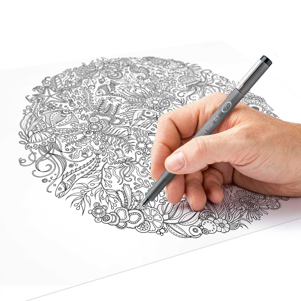 STAEDTLER Pigment Liner 308 0,3mm 6 verschiedene Classic Farben