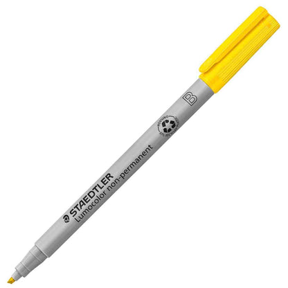 STAEDTLER Folienstift Lumocolor 312 B 1-2,5mm non permanent gelb