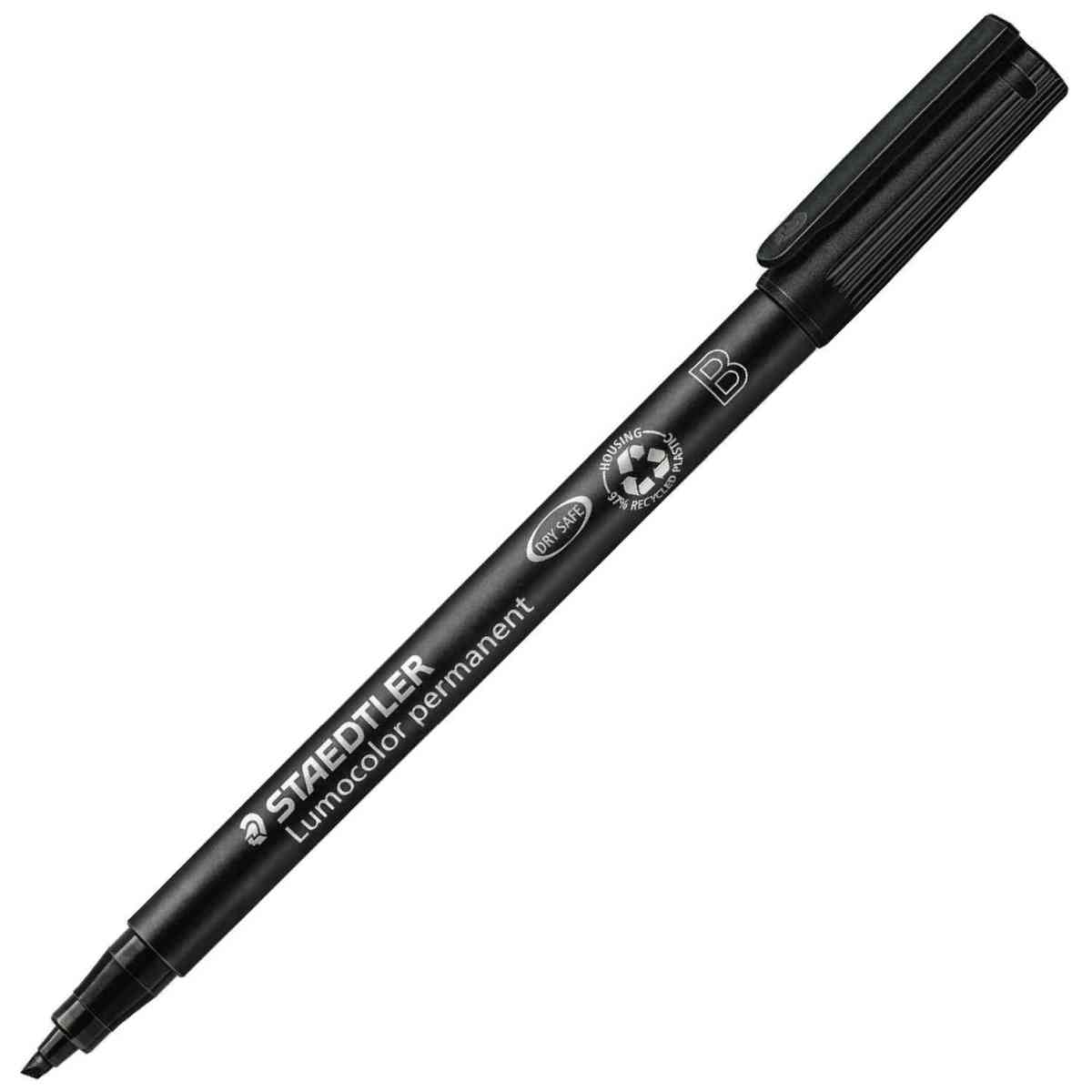 STAEDTLER Folienstift Lumocolor 314 B 1-2,5mm permanent schwarz