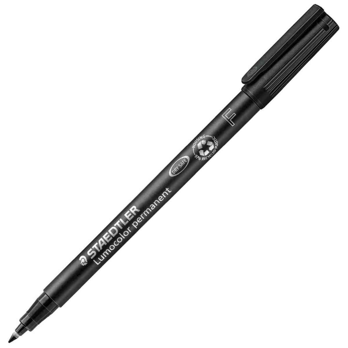 STAEDTLER Folienstift Lumocolor 318 F 0,6mm permanent schwarz