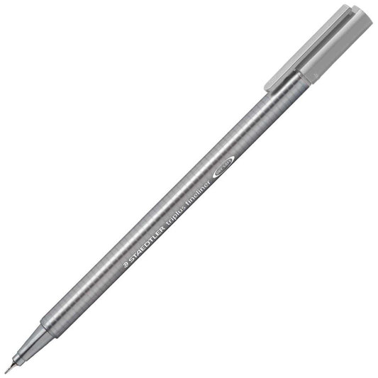 STAEDTLER Fineliner triplus 334-82 0,3mm silbergrau