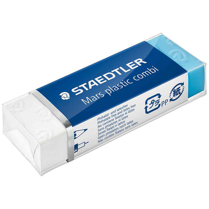 STAEDTLER Radiergummi für Tinte + Bleistifte blau/weiß