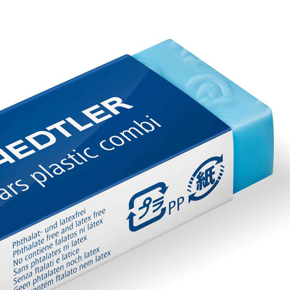 STAEDTLER Radiergummi für Tinte + Bleistifte blau/weiß