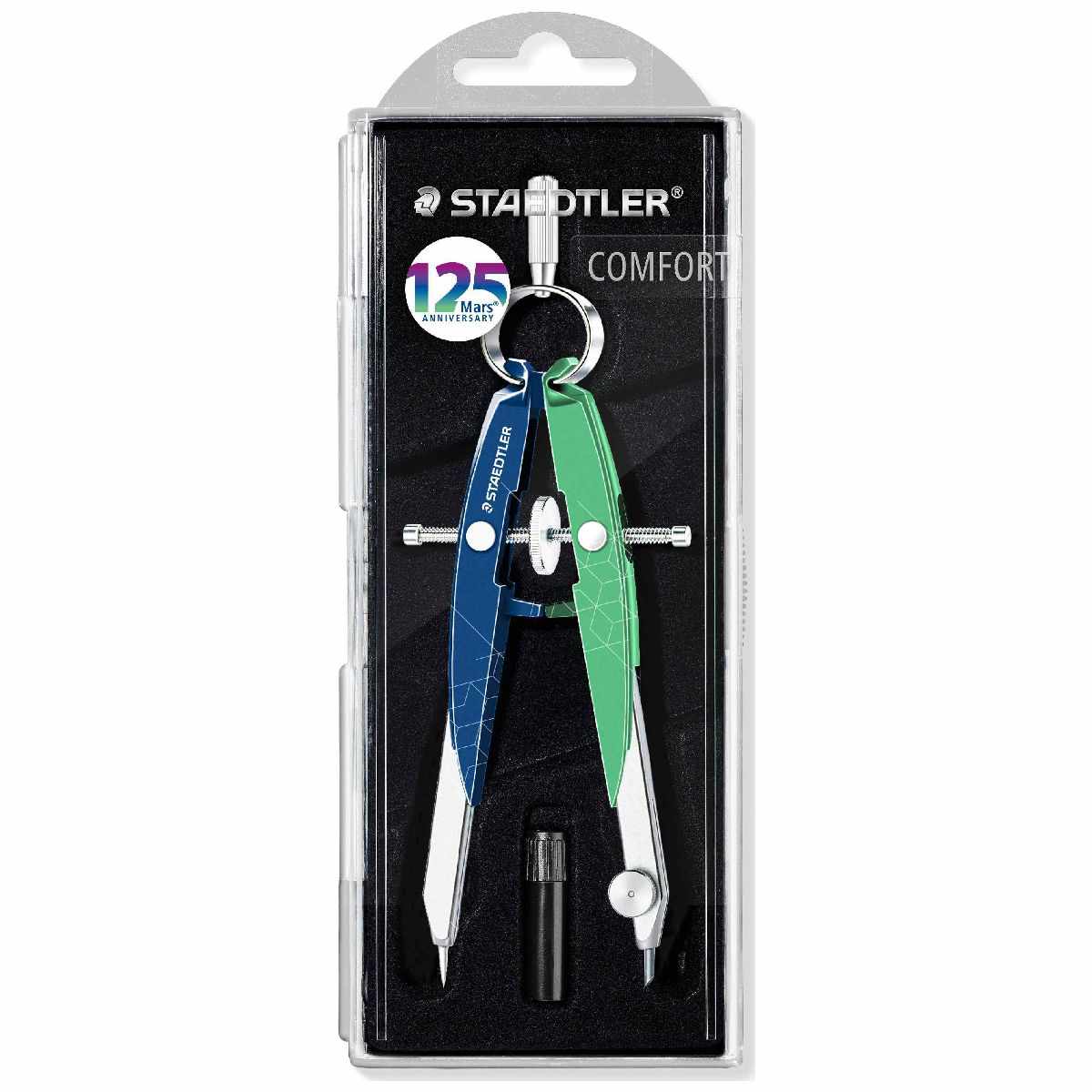 STAEDTLER Zirkel Mars comfort 556 00 Anniversary blau / grün