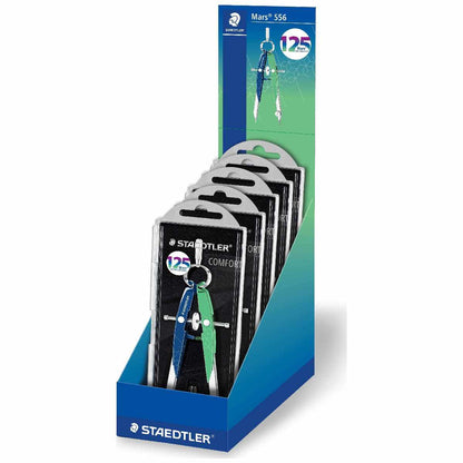 STAEDTLER Zirkel Mars comfort 556 00 Anniversary blau / grün