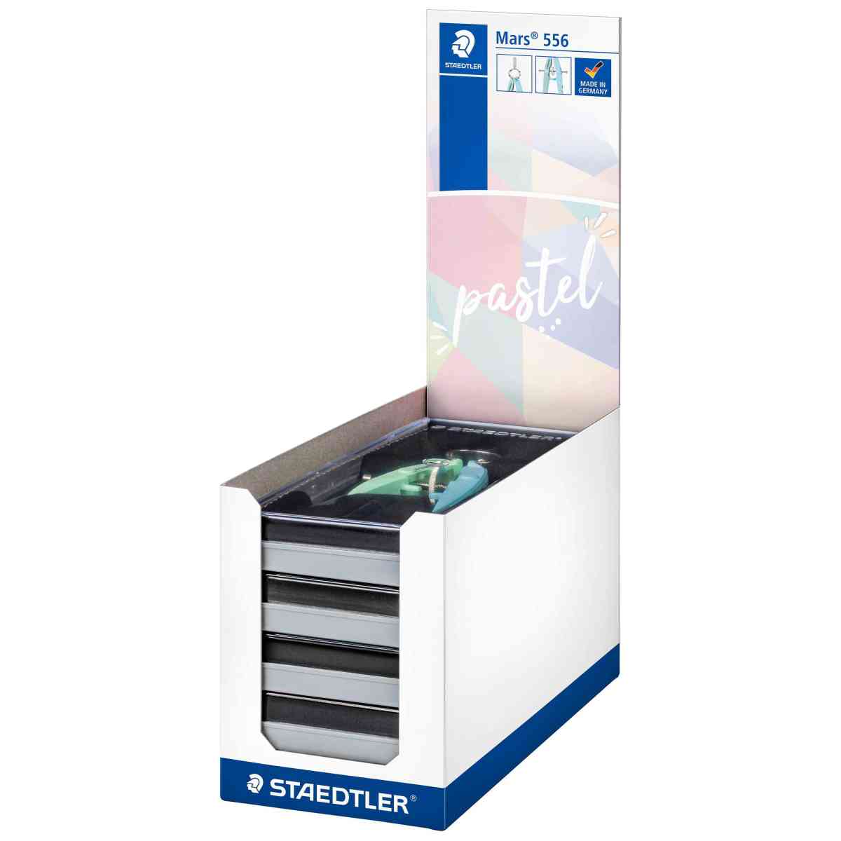 STAEDTLER Zirkel Mars comfort 556 00 pastell blau / grün