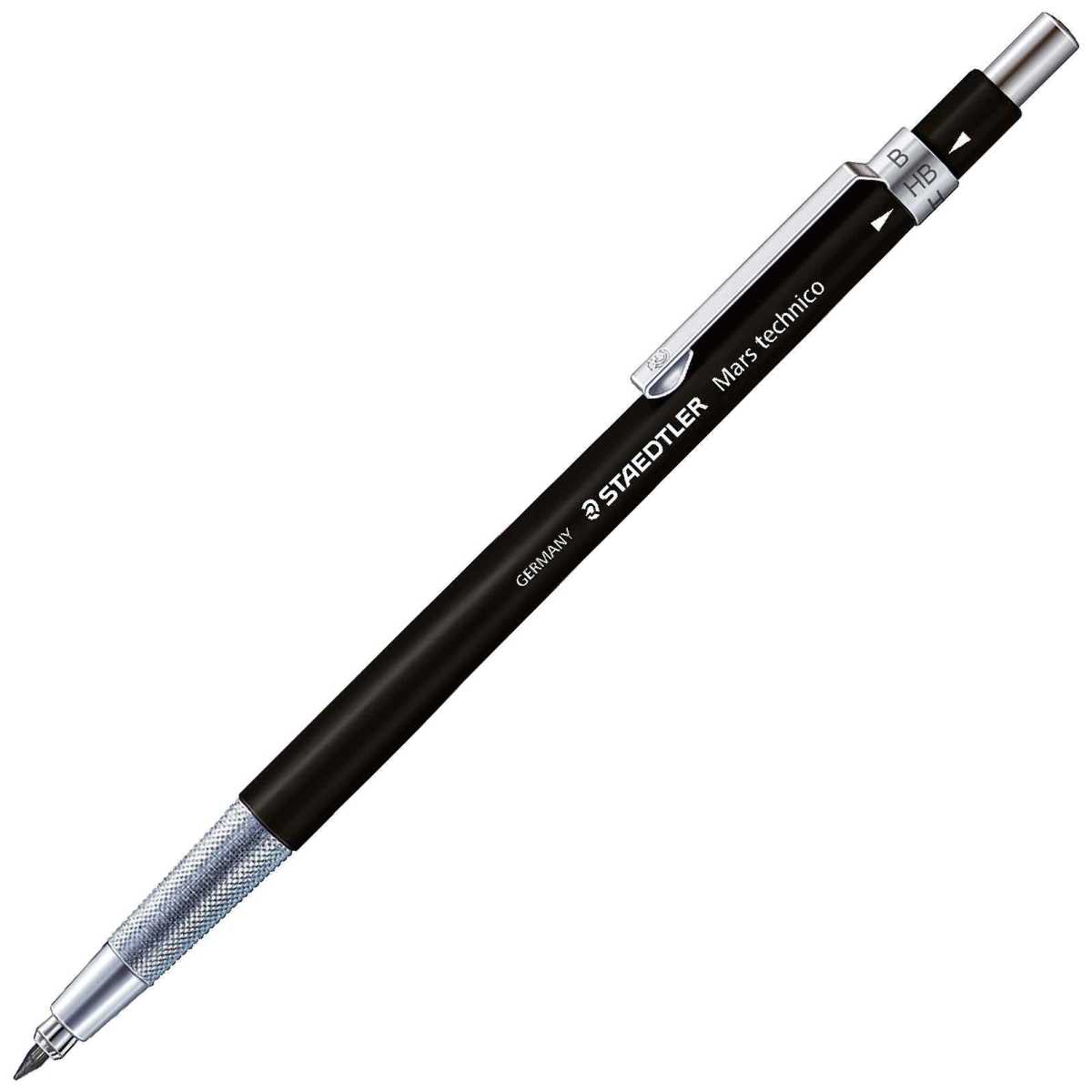 STAEDTLER Fallminenstift Mars 780 C-9 technico HB schwarz mit Clip