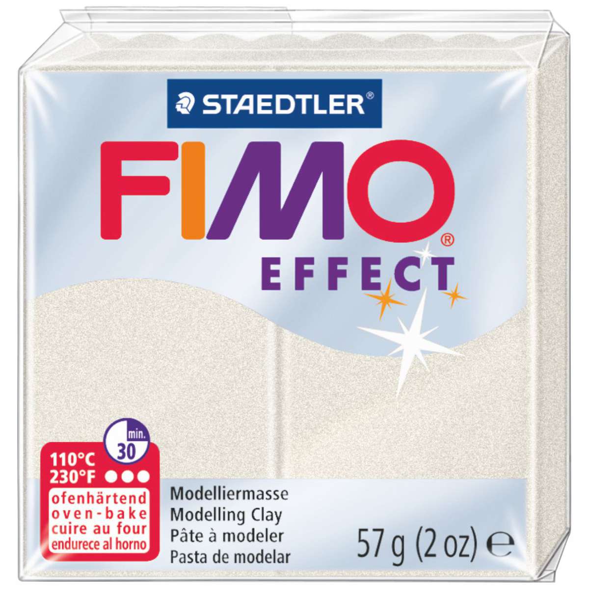 STAEDTLER Modelliermasse Fimo effect 57g 8020-08 perlmutt metallic