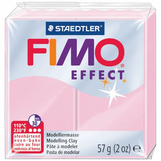 STAEDTLER Modelliermasse Fimo effect 57g 8020-205 pastell rose