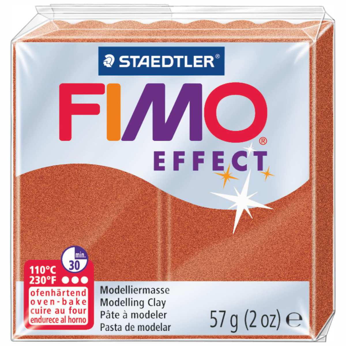 STAEDTLER Modelliermasse Fimo effect 57g 8010-27 kupfer metallic