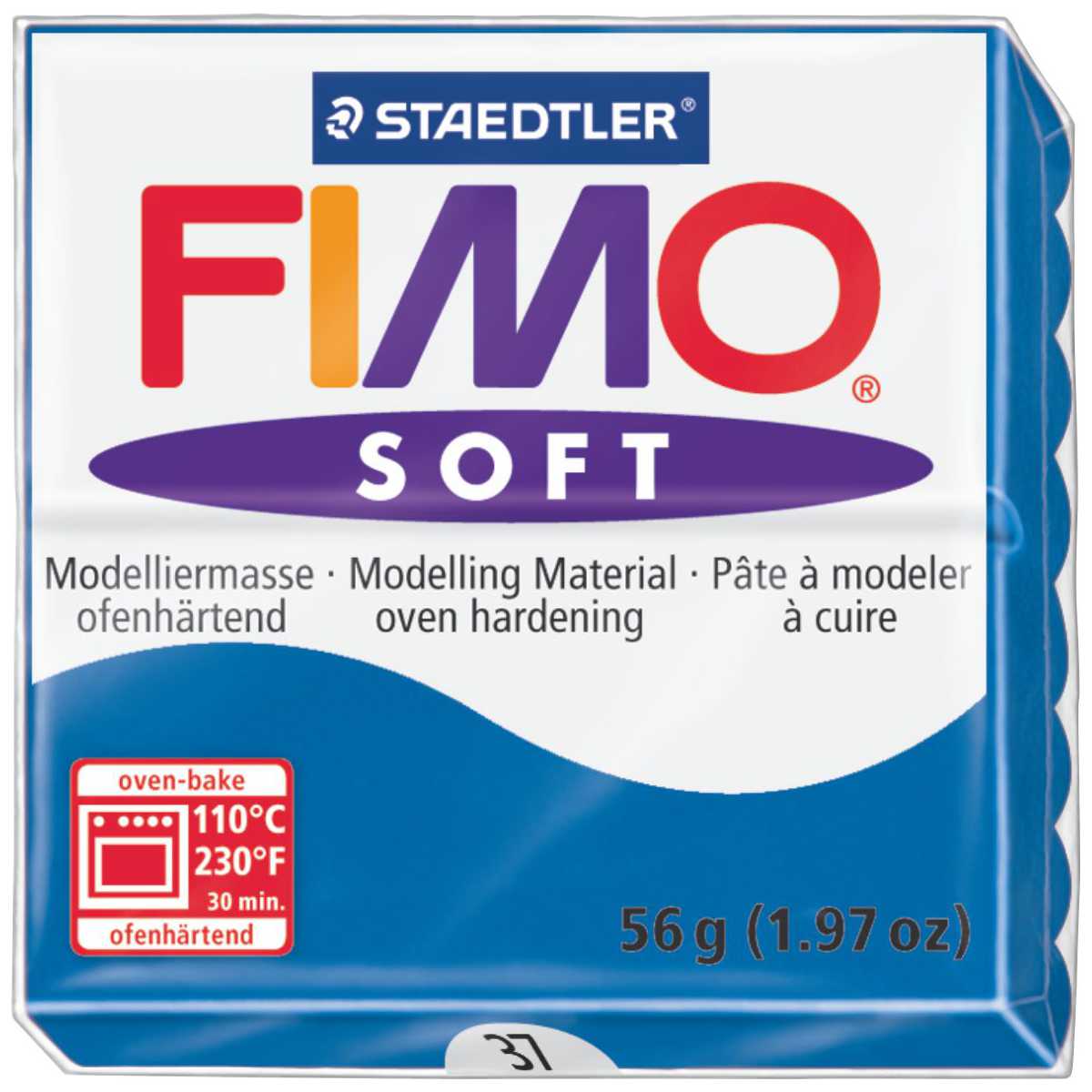 STAEDTLER Modelliermasse Fimo soft 57g 8020-37 pazifikblau