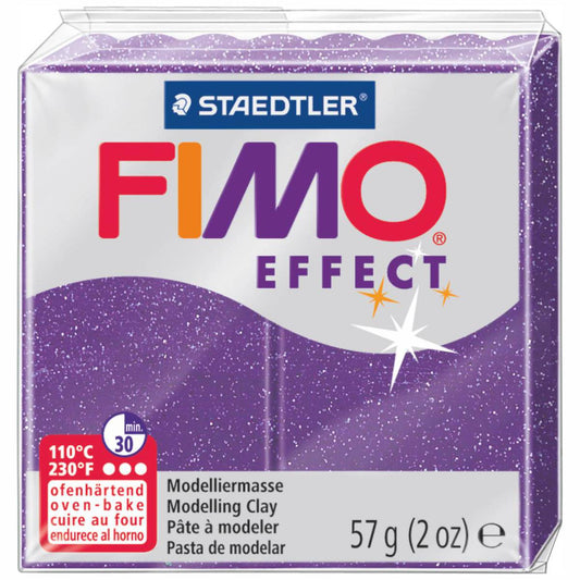 STAEDTLER Modelliermasse Fimo effect 57g 8010-602 lila glitter