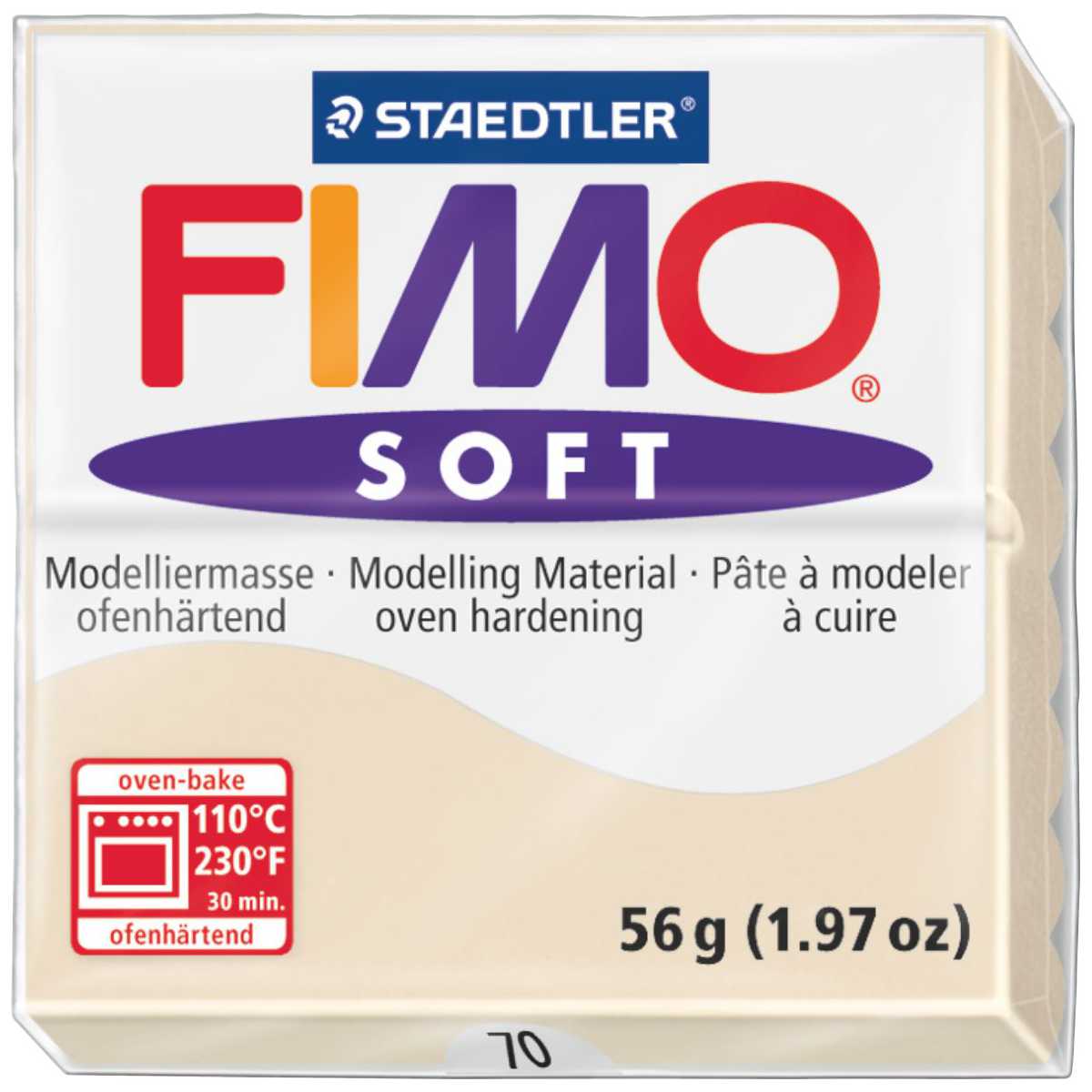 STAEDTLER Modelliermasse Fimo soft 57g 8020-70 sahara