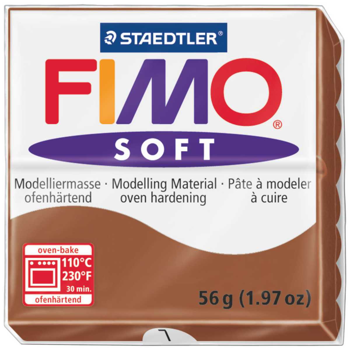 STAEDTLER Modelliermasse Fimo soft 57g 8020-7 caramel