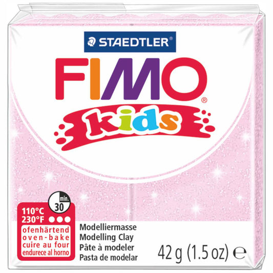 STAEDTLER Modelliermasse Fimo kids 42g 8030-206 perlglanz rosa