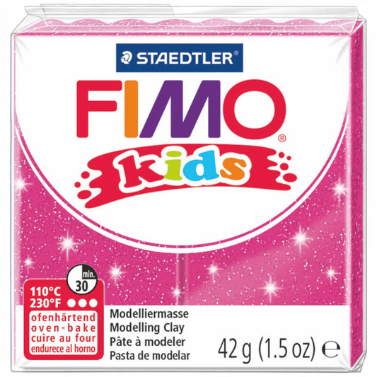 STAEDTLER Modelliermasse Fimo kids 42g 8030-262 glitter pink