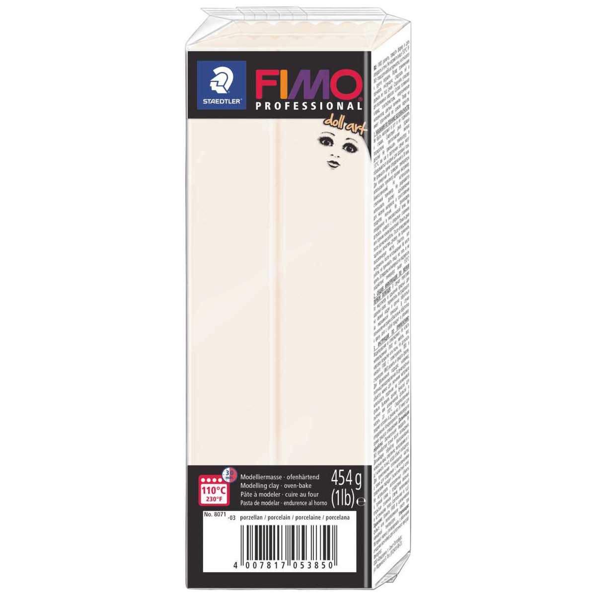 STAEDTLER Modelliermasse Fimo professional Doll Art 454g porzellan semi-opak 8041-03