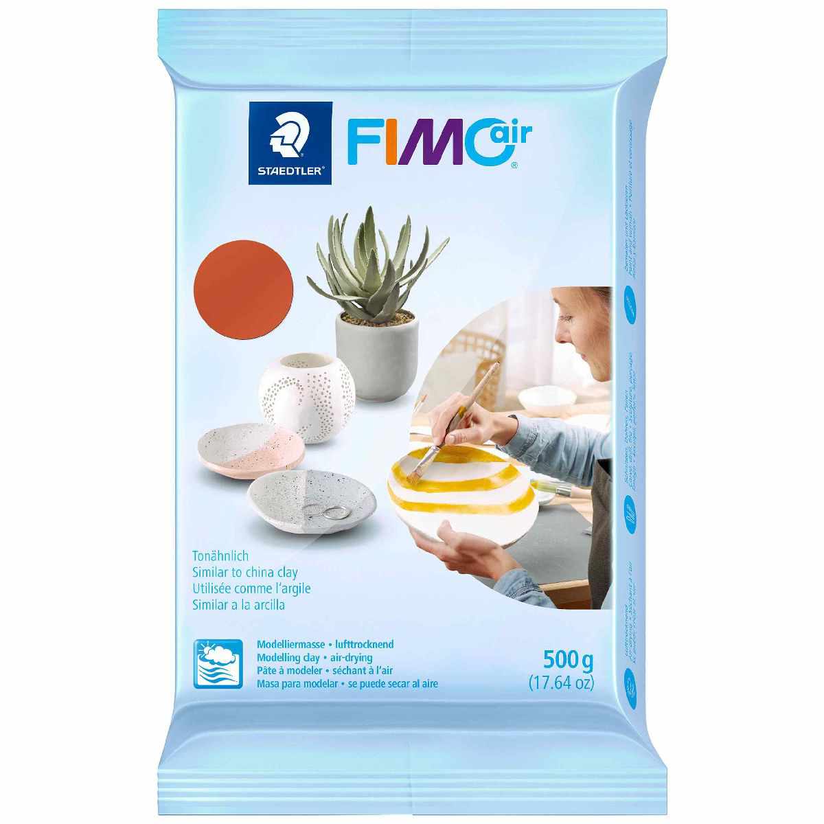 STAEDTLER Modelliermasse lufthärtend FIMOair 8100 terracotta 500g