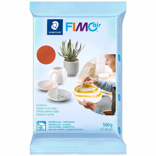 STAEDTLER Modelliermasse lufthärtend FIMOair 8100 terracotta 500g
