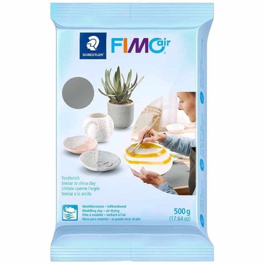 STAEDTLER Modelliermasse lufthärtend FIMOair 8100 grau 500g