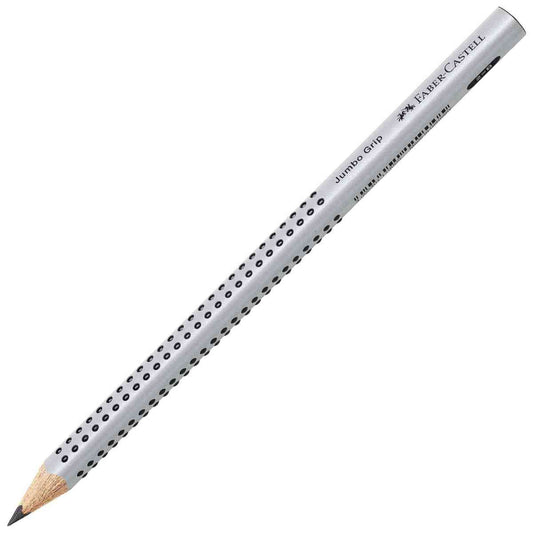 FABER CASTELL Bleistift Jumbo GRIP B silber