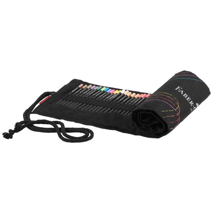 FABER CASTELL Farbstifte Black Edition 72 Farben + Stifterolle GRATIS