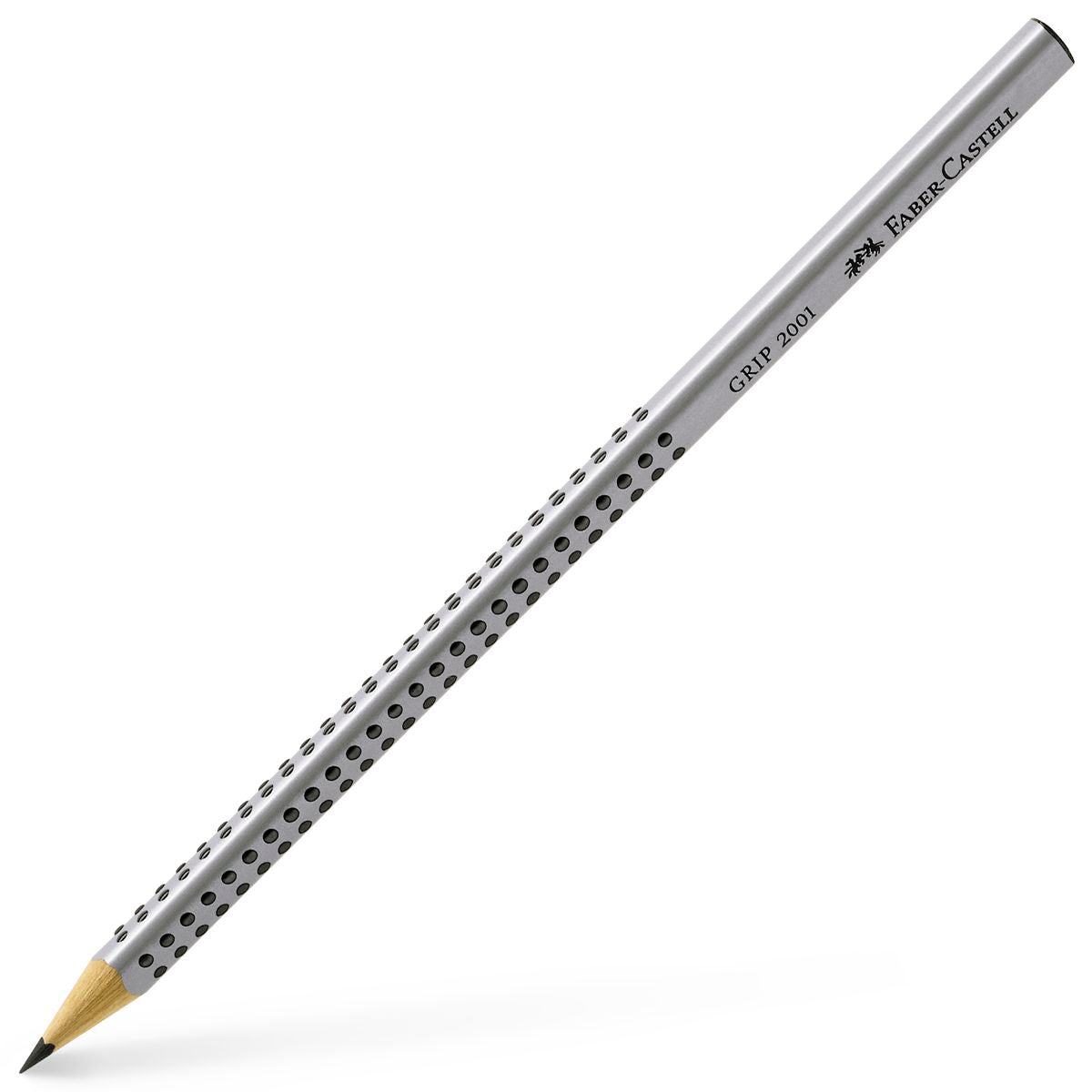 FABER CASTELL Bleistift GRIP 2001 HB silber