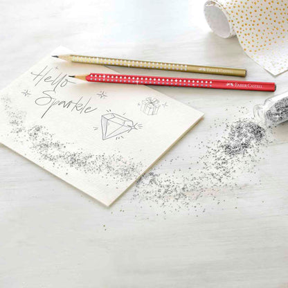 FABER CASTELL Bleistift Grip Sparkle Pearl gold
