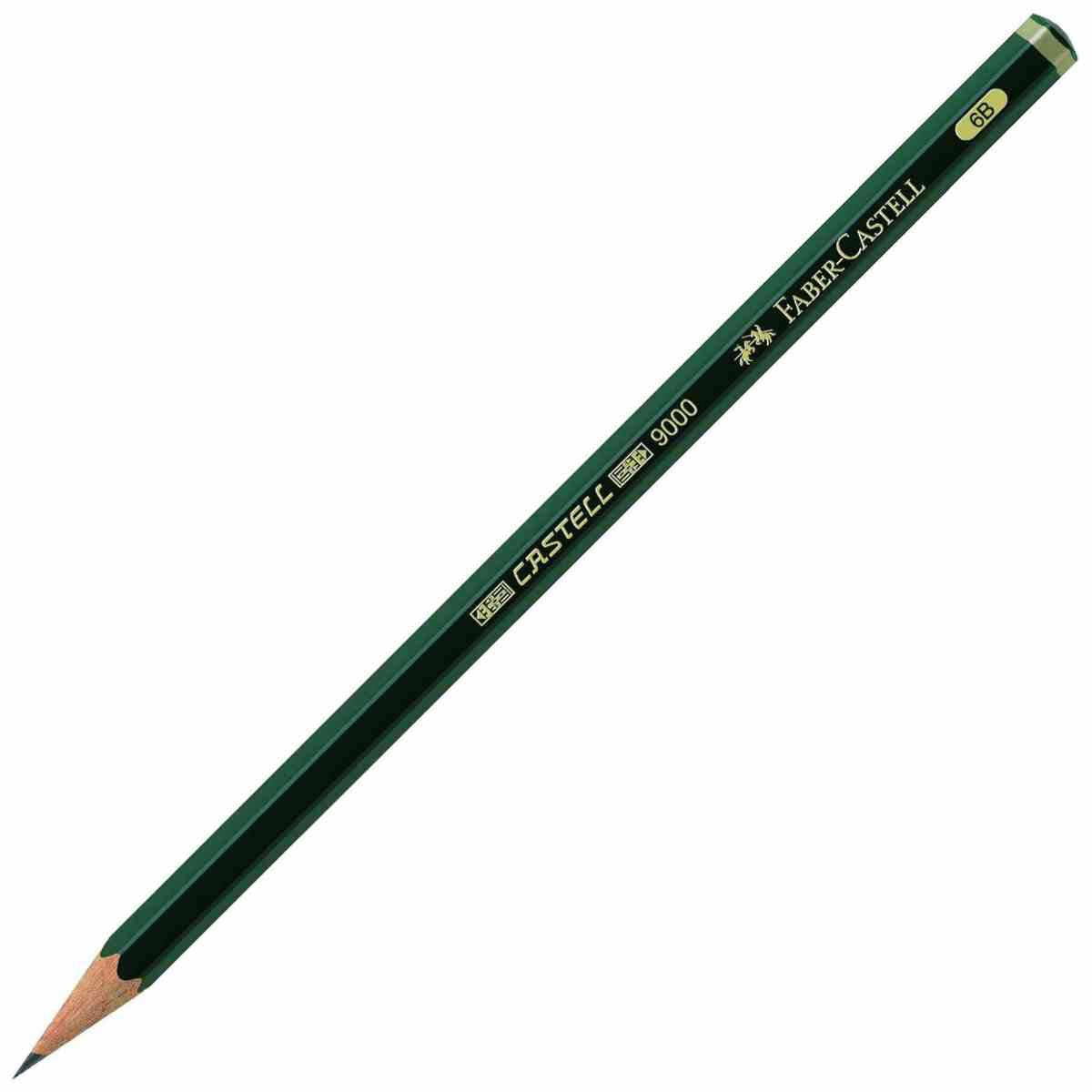FABER CASTELL Bleistift 9000 Härte 6B