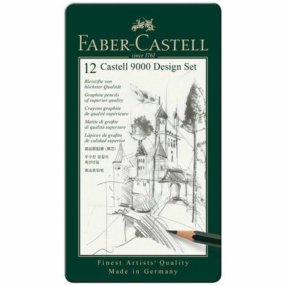 FABER CASTELL Bleistift ART Set 119064 12 Stück 5B-5H