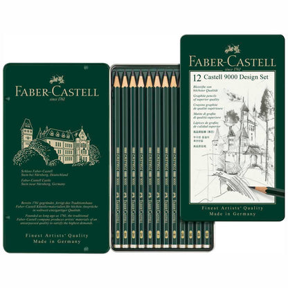 FABER CASTELL Bleistift ART Set 119064 12 Stück 5B-5H