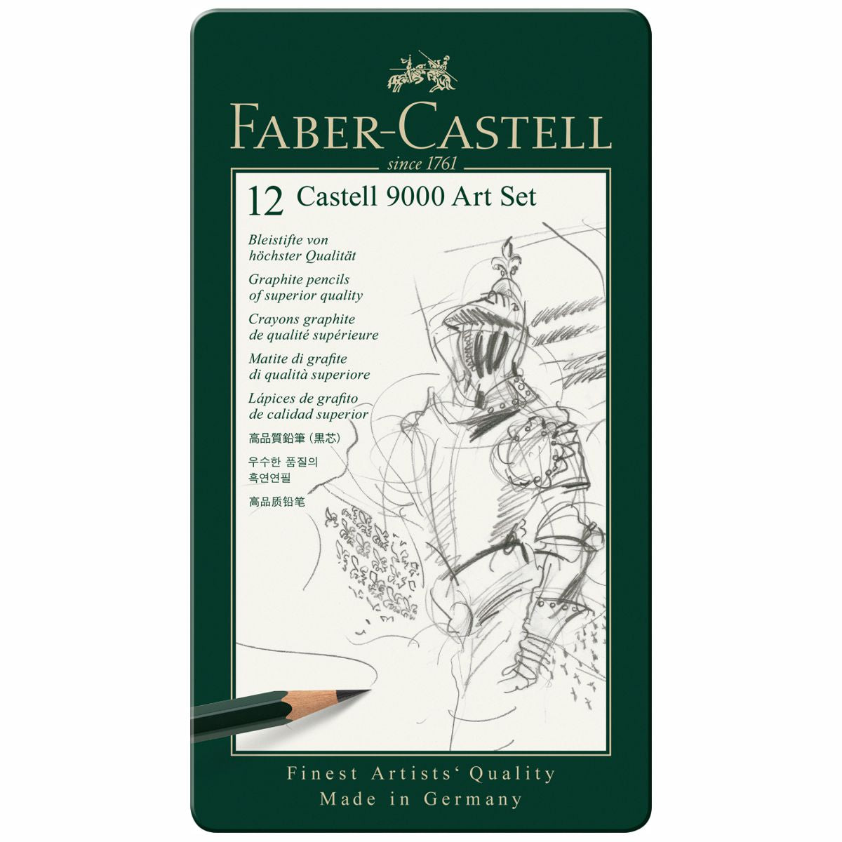 FABER CASTELL Bleistift ART Set 119065 12 Stück 8B-2H
