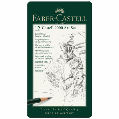 FABER CASTELL Bleistift ART Set 119065 12 Stück 8B-2H
