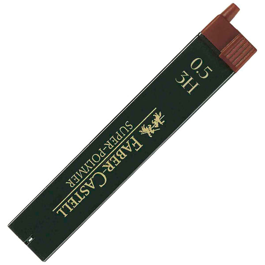 FABER CASTELL Bleistiftmine SUPER-POLYMER 0,5mm 3H 12 Stück
