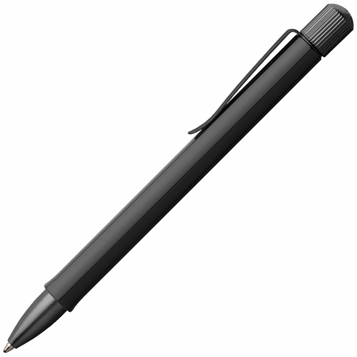 FABER CASTELL Kugelschreiber Hexo schwarz Mine B schwarz